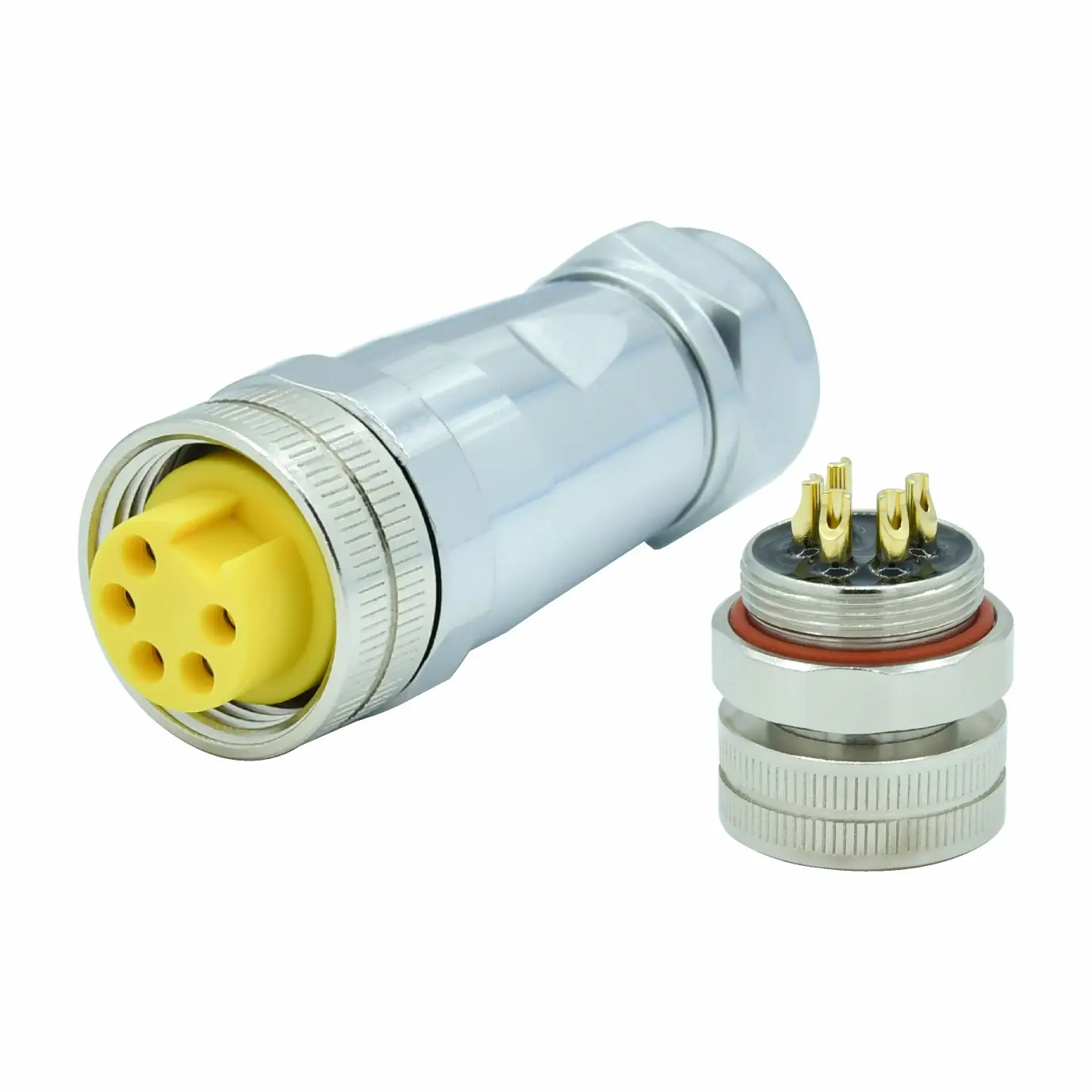 Rigoal Industrial conector circular impermeable Venta caliente IP67 7/8 2 3 4 5 6 Pin 4Pin Cable fábrica