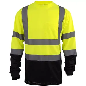 Sudadera con Capucha de Poliéster Reflectante de Alta Visibilidad con Logotipo Personalizado - Ropa de Trabajo de Seguridad con Forro Polar Cálido y Manga Larga para Construcción y Obras - Product Image 4