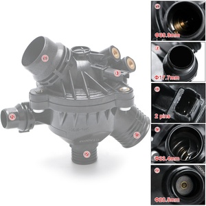 Thermostat de sortie d'<span class=keywords><strong>eau</strong></span> de refroidissement de <span class=keywords><strong>moteur</strong></span> de voiture avec boîtier pour <span class=keywords><strong>BMW</strong></span> E90 330 E60 11537549476 accessoires de voiture THK01 1 pièce - Product Image 4