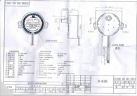 Moteur synchrone à engrenages TYC-50 de petite taille, 220-240V AC, 2,5-3 tr/min, moteur synchrone CCW pour grille