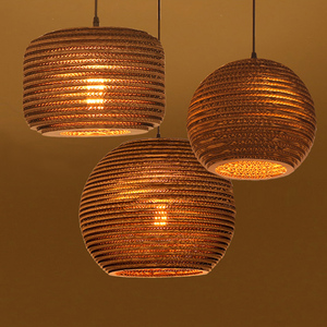 Suspension en acier inoxydable avec abat-jour rond couleur chocolat, LED E26 5000K, télécommande, hauteur réglable pour salon - Product Image 1