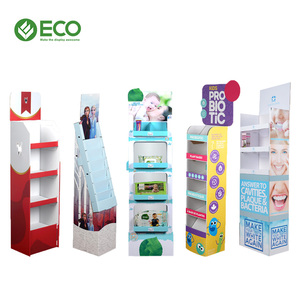 Khuyến mãi năm-lốp có thể gập lại sàn gỗ nước giải khát hiển thị đứng phong cách hiện đại với bánh xe cho kệ trưng bày - Product Image 3