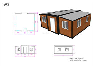 TS 20FT Profesional Totalmente Amueblado Lujo Móvil Prefab Home Free Design Plegable <span class=keywords><strong>Granny</strong></span> Flat para Hotel o Villa Uso - Product Image 6
