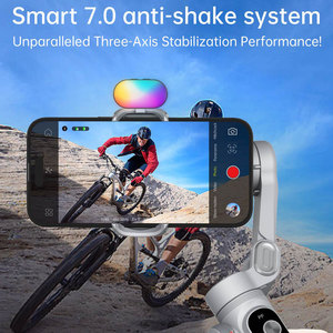 AOCHUAN Stabiles Aufnahme-RGB-Videoleuchte Multi-Geräte-Stabilisator Smart <span class=keywords><strong>XPro</strong></span> <span class=keywords><strong>3</strong></span>-Achsen Smartphone Gimbal-Stabilisator - Product Image 5