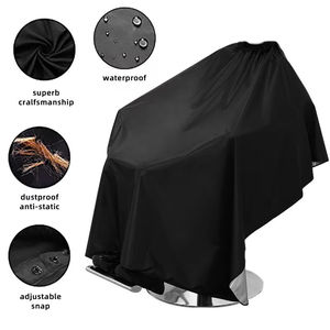 Cape de coiffure imperméable en tissu mélangé de qualité supérieure, tablier de barbier, serviettes humides pour la coiffure - Product Image 3