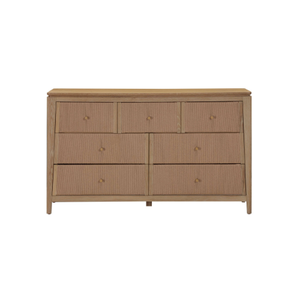 Cómoda de madera marca ELYSIUM, 7 cajones, muebles de dormitorio de nuevo diseño, madera maciza de roble/Pino/ACACIA, el mejor precio - Product Image 1