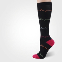 Chaussettes de compression athlétiques professionnelles en nylon tricoté 200N, respirantes, absorbant la transpiration, anti-odeurs, pour femmes et hommes, chaussettes de saut