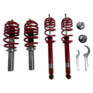 GFRC Coilover bi-tube de haute qualité et confortable pour 2000-2005 <span class=keywords><strong>Audi</strong></span> <span class=keywords><strong>A4</strong></span> <span class=keywords><strong>B6</strong></span> <span class=keywords><strong>Amortisseur</strong></span> non réglable sur toute la longueur - Product Image 1