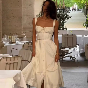 Cute and <strong>Seductive</strong> Square-Neck Bodycon <strong>Dress</strong> for Women, Fashionable Slim-Fit Long <strong>Evening</strong> <strong>Dress</strong>, Vacation Style - Product Image 1