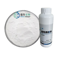 Hyaluronate de sodium en poudre de qualité cosmétique, pureté >95%, produits chimiques haut de gamme pour les soins capillaires