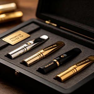 Boquilla de Cigarrillo de Aleación de Titanio Premium, Torneado de Precisión, Logotipo Grabado Personalizado, Punta Portátil para Fumar - Product Image 6