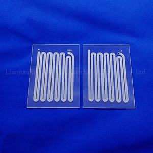 99.99% de pureza placa de cuarzo láser ranurado fundida cuarzo de sílice de ventana de vidrio - Product Image 3