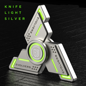 Fidget <span class=keywords><strong>Spinner</strong></span> chống lo âu Đồ chơi ngón tay tay đồ chơi ADHD giảm căng thẳng Quà Tặng câu đố kim loại với ánh sáng phát sáng cho người lớn thanh thiếu niên trẻ em - Product Image 5