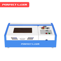 Machine de fabrication de tampons en caoutchouc au laser CO2 40W, graveur de sceaux personnalisé professionnel, mini machine de gravure au laser 300x200mm pour polymère