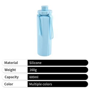 High Capacity Outdoor Sports Collapsible Silicone <b>Water</b> <b>Bottle</b> with Private Label - Product Image 3