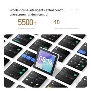 Écran de contrôle central intelligent <span class=keywords><strong>Mijia</strong></span> de 3,83 pouces pour usage domestique et hôtelier, écran intégral avec passerelle Mesh 2.0 intégrée en plastique pour application - Product Image 3