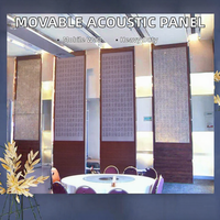 Cloison mobile de conception moderne pour espace de bureau, panneau coulissant et pliable pour séparation de bureau