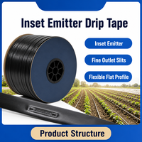 Tuyau d'irrigation goutte à goutte agricole de 16 mm avec émetteurs plats internes pour la conservation de l'eau - Fournitures agricoles en gros
