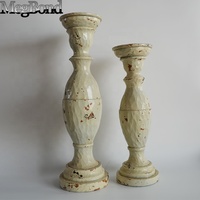 Minable blanc résine fait à la main Durable Table de noël bougie support pour cheminée décor à la maison salon