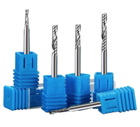 Fraise en carbure de 4mm à cannelure unique Fraise CNC à angle d'hélice 45 Fraise combinée en alliage de tungstène et de cobalt ODM/OEM