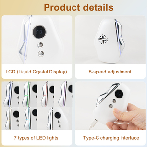 Dispositivo de Belleza para el Cuidado de la Piel Inalámbrico Recargable Premium, Tabla de Raspado Facial Vibratoria con Microcorriente para Cuidado Personal - Product Image 4