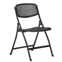 Chaise pliante commerciale d'intérieur et d'extérieur de haute qualité avec cadre en métal et siège en plastique PP, capacité de charge de 150 kg, pour salon