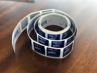100 autocollants découpés pour carte graphique Intel ARC, autocollants unilatéraux pour processeur, étiquettes pour ordinateur portable et ordinateur de bureau
