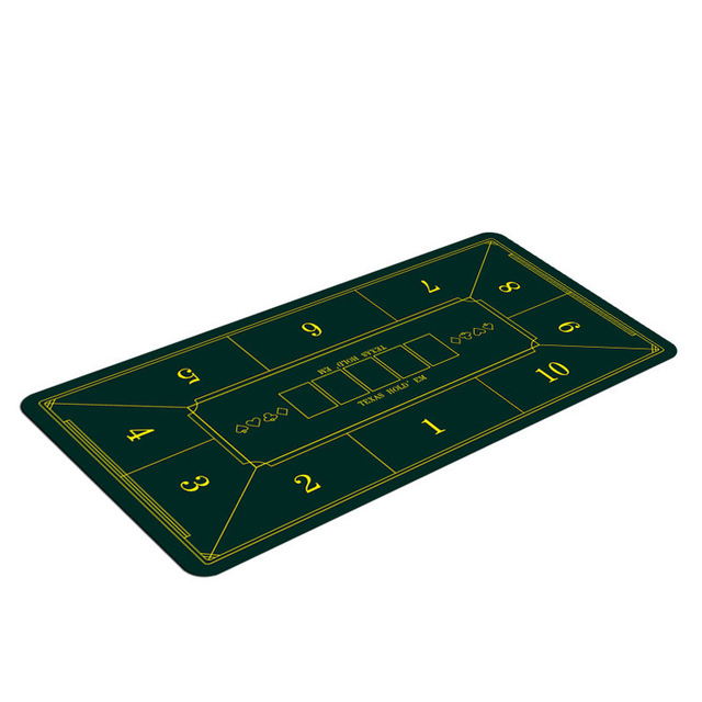 Factory Customize Design Texas Hold'em Poker Mat Thickened Non-Slip Durable Waterproof Proof Solid Color Desk Pad