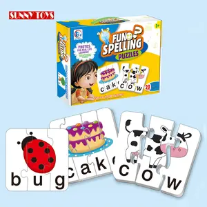 30 Pezzi Puzzle 3D Cartoon per Bambini, Esercizio di Matematica, Abbinamento, Puzzle in Cartone Riciclato per Bambini - Product Image 1