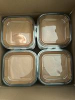 Papiers de cuisson carrés jetables pour friteuse à air, en papier sulfurisé brun anti-frisottis, imperméables et résistants à l'huile, pour la cuisson en four et friteuse à air