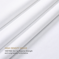 Ensemble de draps de lit en satin 100% coton de haute qualité 500TC 100S*80S 147GSM, linge de lit de luxe pour hôtel