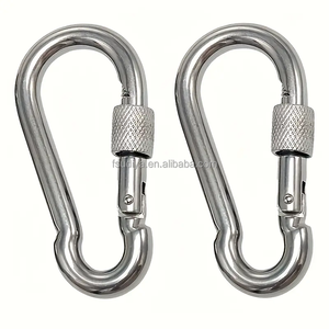 Anillo conector rápido de bloqueo de acero inoxidable de hardware adecuado para conectar mascotas cobradas, llaveros y equipos de fitness - Product Image 2