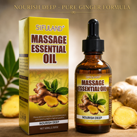 Huile Essentielle de Massage au Gingembre SiFULAND 60ml Soin Corporel Nourrissant Raffermissant Relaxant Spa Vente en Gros OEM ODM Marque Privée