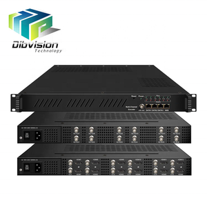 Modulateur EMI3443 à haute intégration avec 12 entrées SDI MPEG-4 AVC/H.264 vers DVB-T ISDB-T, sortie IP 16MPTS et option de mise en miroir ASI - Product Image 1