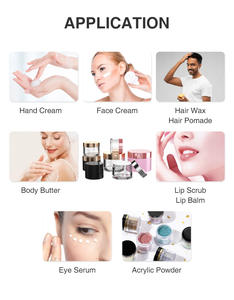 Ensemble de pots de crème cosmétiques en plastique vides uniques et luxueux respectueux de l'environnement Bouteille de lotion Emballage pour cheveux soins de la peau avec couvercle en bambou - Product Image 3