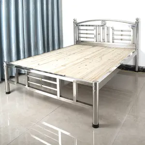 Simple Metal Bunk Adult Stainless Steel Bed