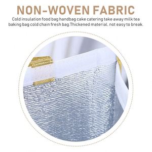 Bolsa Térmica Personalizada KAISEM con Logotipo, Bolsa de Reparto de Alimentos, Bolsa Térmica Aislada de Tela No Tejida, Bolsa de Almuerzo Térmica - Product Image 4