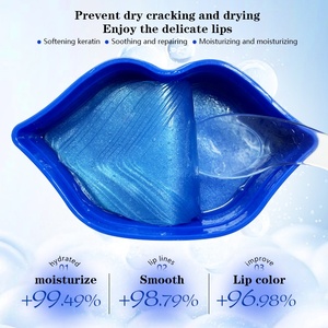Masque <span class=keywords><strong>Lèvres</strong></span> Hydrogel au Collagène Bio Marque Blanche Corée Hydratation Intense Repulpant Apaisant Végétalien Blanchissant Anti-Rides - Product Image 2
