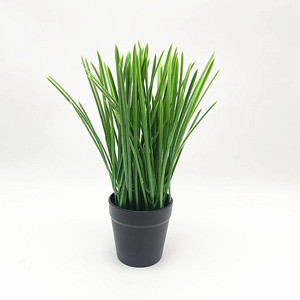 Plante artificielle d'oignon vert Paulon en pot, 29 cm de haut, blanc et noir, en plastique, pour décoration intérieure et extérieure, accessoires de mariage - Product Image 5