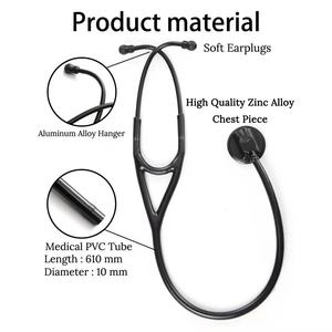 Stéthoscope professionnel en acier inoxydable à double tête pour cardiologie, instrument de diagnostic médical pour infirmières, vente en gros - Product Image 5