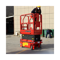 EPT1012 320 KG 12 Meter Selbst fahrende elektrische Mini-Mobil-Hubarbe its bühne mit Rädern Arbeits lift/Scheren bühne