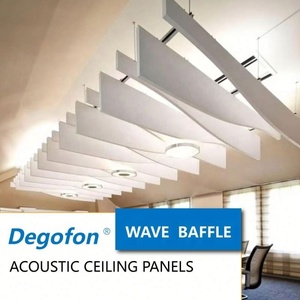 Vente <span class=keywords><strong>de</strong></span> panneaux acoustiques pour bâtiments au meilleur <span class=keywords><strong>prix</strong></span> <span class=keywords><strong>de</strong></span> gros – <span class=keywords><strong>Laine</strong></span> <span class=keywords><strong>de</strong></span> verre suspendue, plafond acoustique ondulé en <span class=keywords><strong>bois</strong></span> - Product Image 4