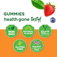 Gummies Probiotiques OEM Prébiotiques Vitamines Soin de la Peau Adulte Complément Alimentaire Marque Privée Sans Produits Laitiers Riche en Protéines Soutien Immunitaire