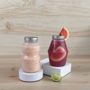 ขวดเครื่องดื่มพลาสติกใสขนาด500มล. สำหรับสัตว์เลี้ยงขวดนมและน้ำผลไม้แบบใช้แล้วทิ้งพร้อมฝาเกลียวสำหรับเครื่องดื่มอัดลมชาโซดา - Product Image 4