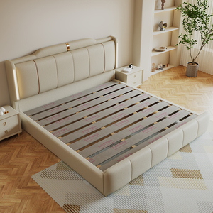 Moderna testiera imbottita <span class=keywords><strong>morbida</strong></span> illuminata con cassetti portaoggetti che consente di risparmiare spazio ai mobili della camera da <span class=keywords><strong>letto</strong></span> stile economico - Product Image 4
