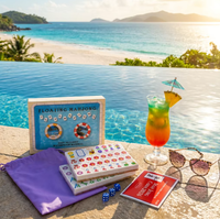 Jeu de Mahjong Flottant Personnalisé Pliable Moderne Imprimé UV, Fabrication OEM Directe, Matériau EVA, Marque Privée, Vente en Gros