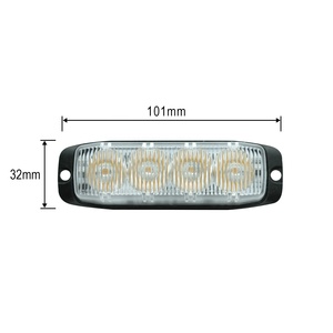Lampe d'avertissement stroboscopique d'urgence à LED <span class=keywords><strong>bleu</strong></span> ambre ECE R65 Grille <span class=keywords><strong>de</strong></span> montage en surface Lampe <span class=keywords><strong>de</strong></span> <span class=keywords><strong>position</strong></span> latérale à DEL pour camion - Product Image 3