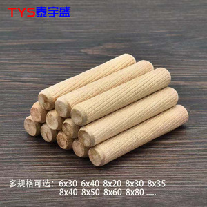 Taiyusheng - Embouts en bois ronds à queue de pie, chevilles, clous, cales, connecteurs de meubles, composants de jonction trois-en-un - Product Image 5