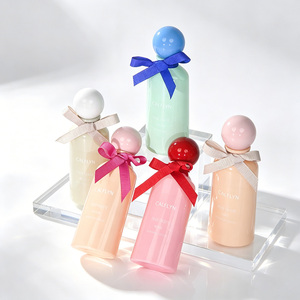 Parfum en flacon rond avec nœud papillon, capuchon mignon en forme <span class=keywords><strong>de</strong></span> dôme avec ruban, couleur macaron, Eau <span class=keywords><strong>de</strong></span> Toilette, fabricant OEM sous marque privée - Product Image 2