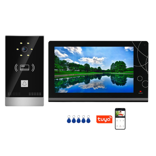 TCP/IP Smart Video Intercom Door Phone 7 Inch Screen Visual Home Doorbell Camera for Villa